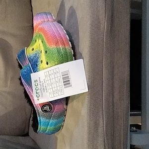 KID CROCS Classic Lined Spray Dye Clog